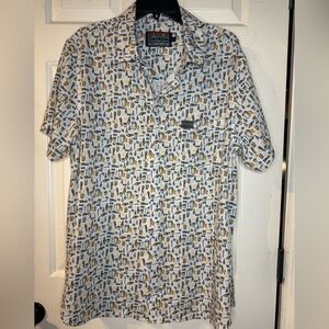 Low country boil button down shirt